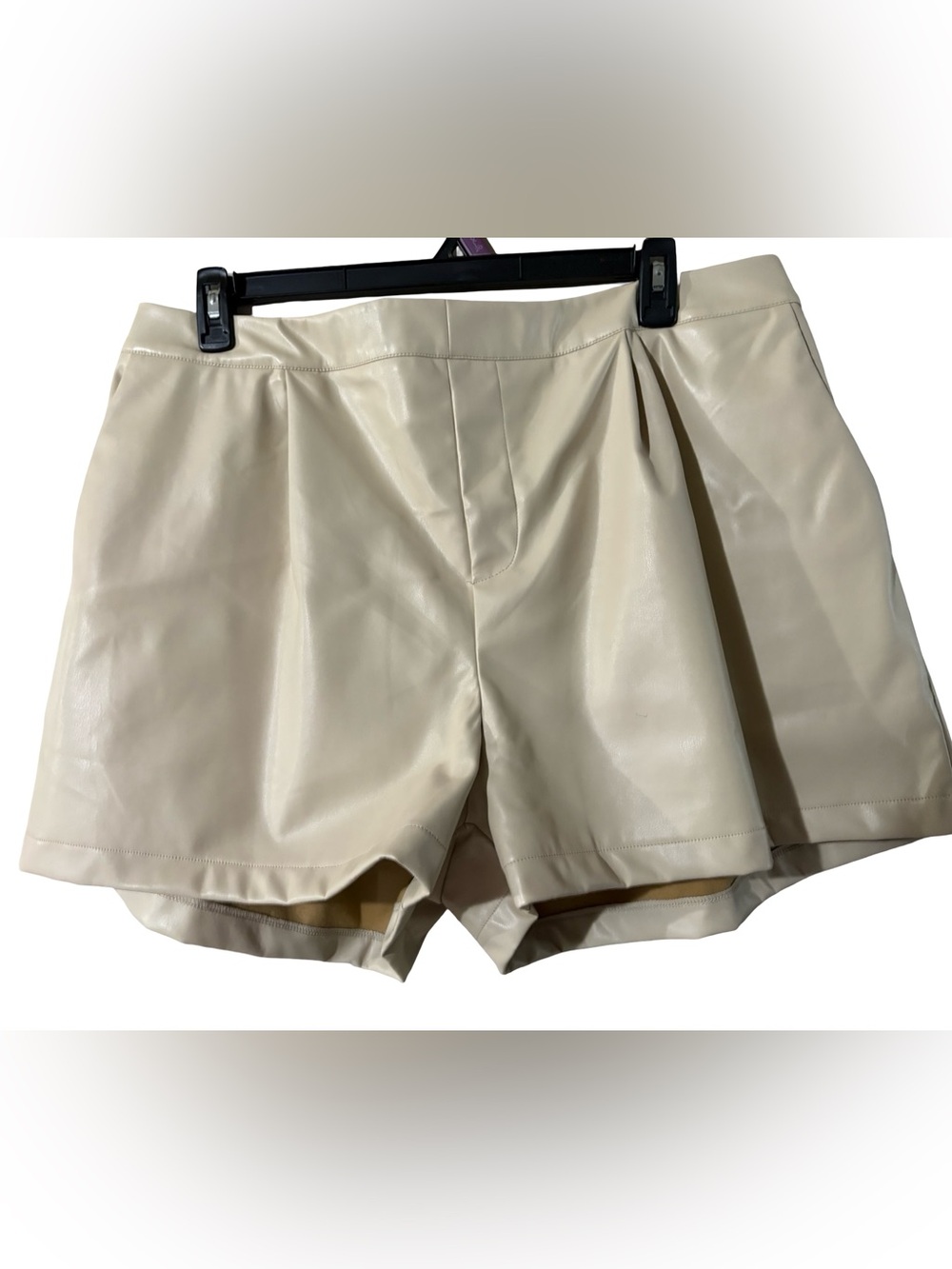 HEYSON faux leather shorts NWT